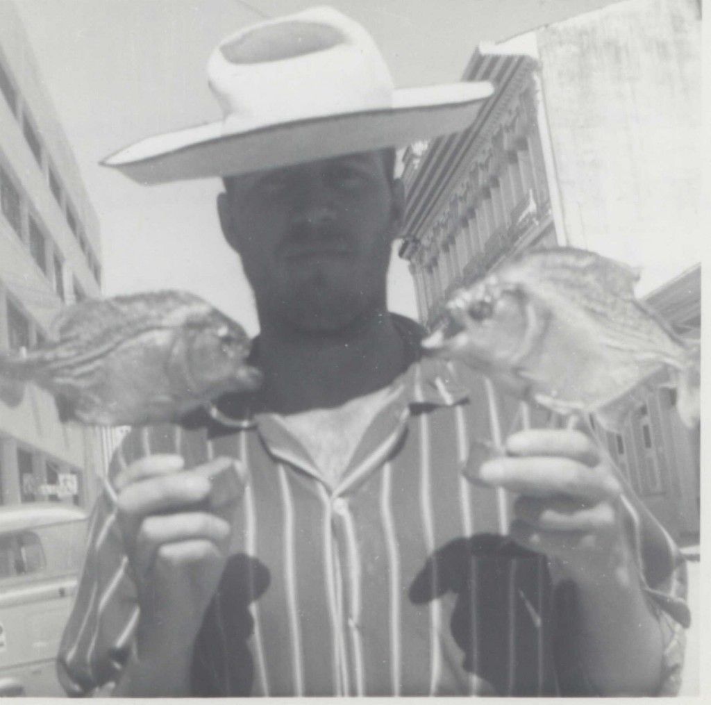 Marlin & his piranhas from his Amazon trip (Courtesy of Marlin Wallace)