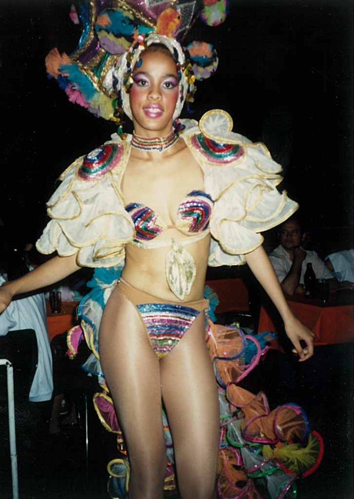 Tropicana show girl, 1989  (Dave Hoekstra photo)