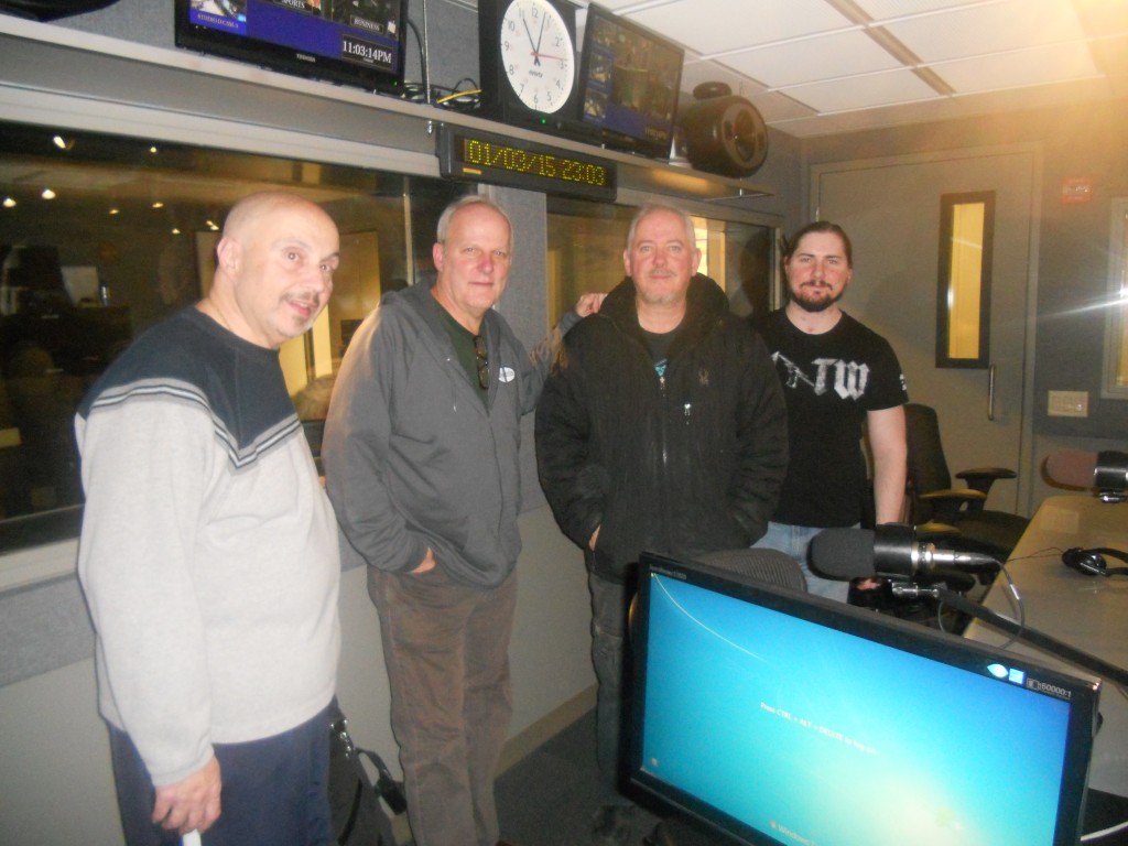 The Four Hoarsemen: (L to R), Nick Russo, Dave Hoekstra. Jon Langford, Dan Long