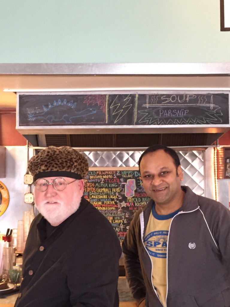 Max and Tamiz at their diner counter (Photo by Erica Corniel)