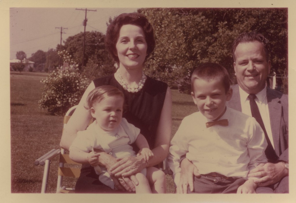 (L to R) Doug, Irene, Dave  and Alfred Hoekstra among the rose bushes of Ohio