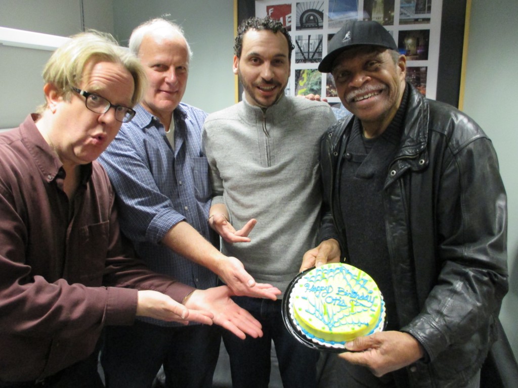 Otis Clay in the WGN-AM studiios four days before his 73rd birthday (Dan Long photo)