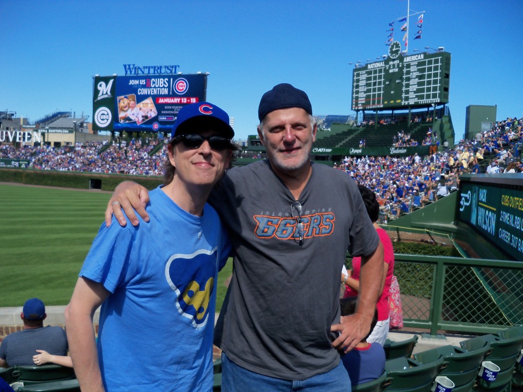 My brother Doug (left) and I, August, 2016