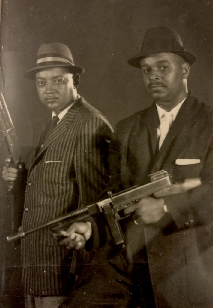 Don't mess with CPD's Zeke (L) and Clarence Burke, Sr. (Photo courtesy of Keni Burke).