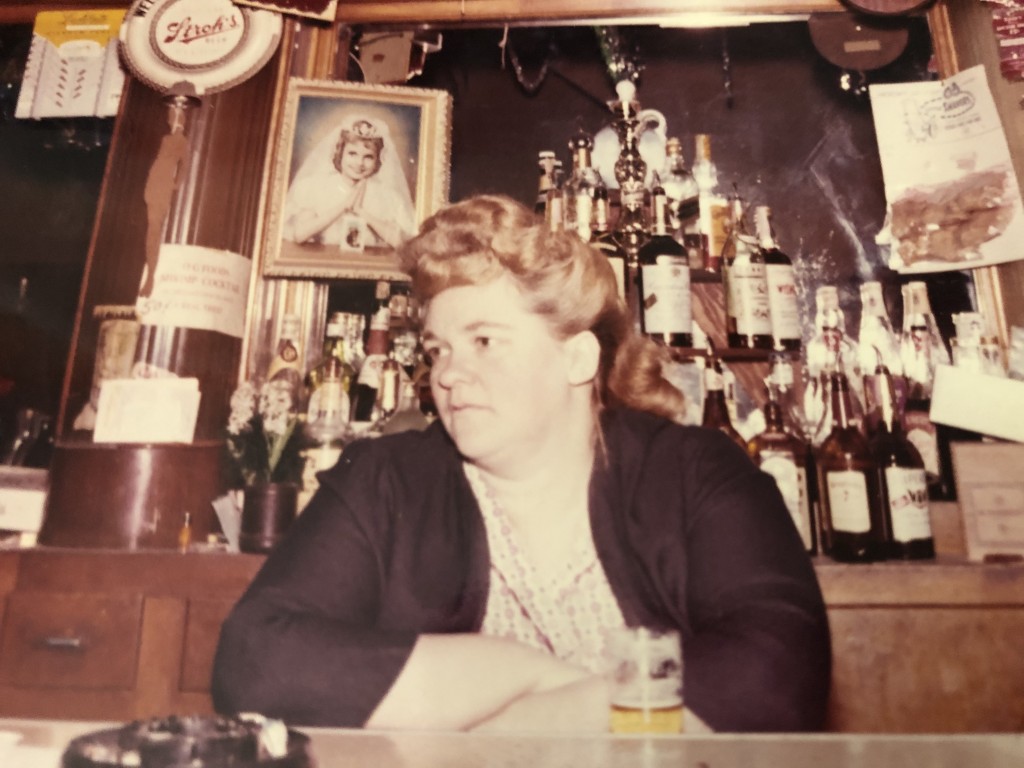 Phyllis Jaskot at her bar, early 1960s (Courtesy of the Jaskot family.)
