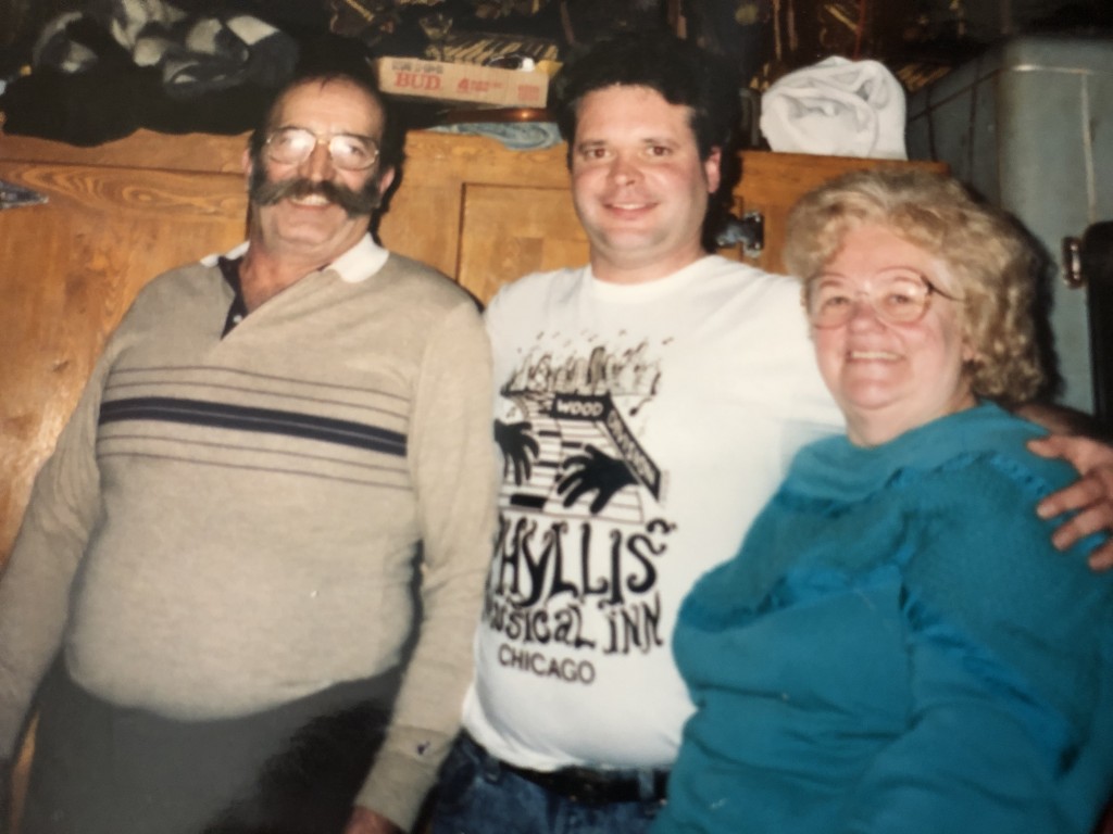 A family bar: (From left), Clem, Sr., Clem, Jr. and Phyllis (Courtesy of the Jaskot family.)